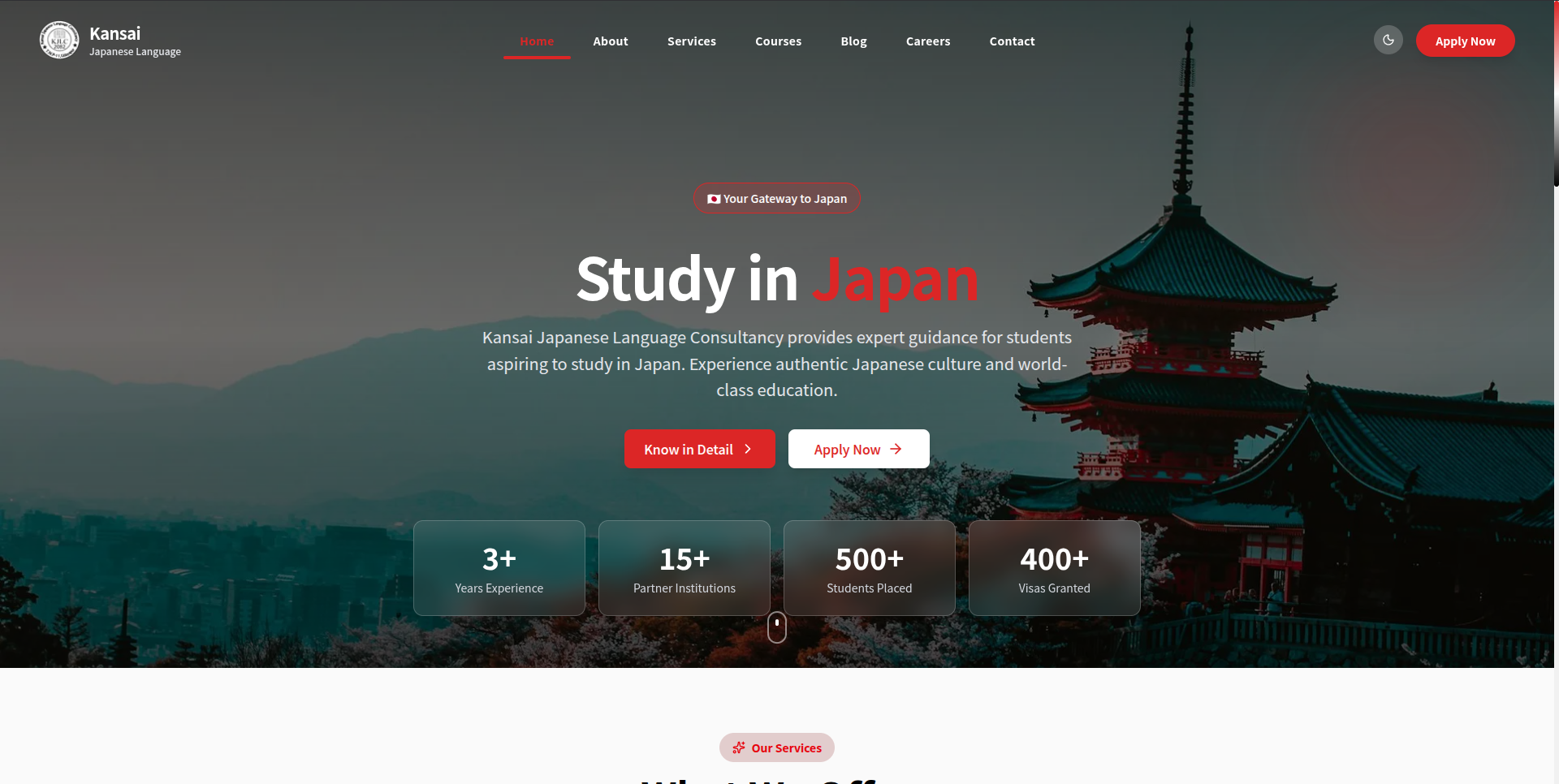 Kansai Japanese Language - Educational Platform screenshot